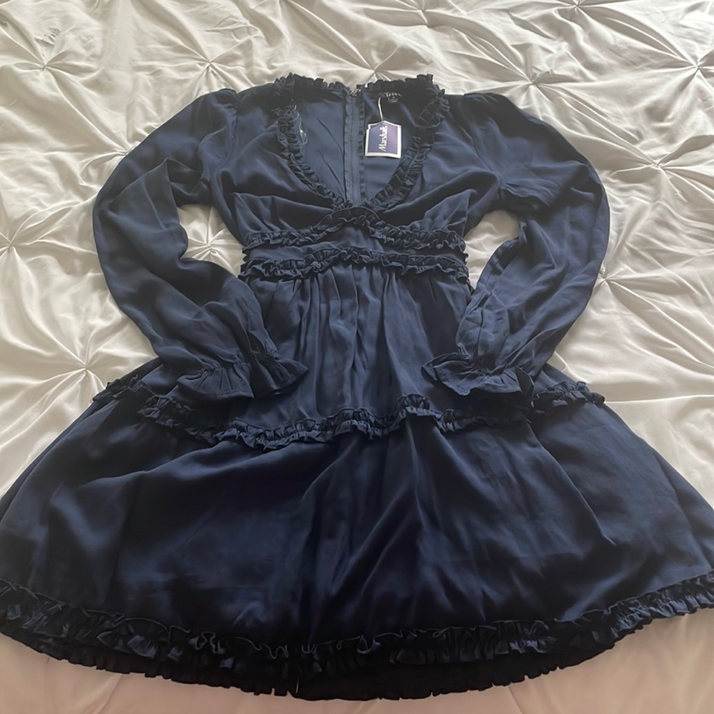 Navy Blue Long sleeve Dress